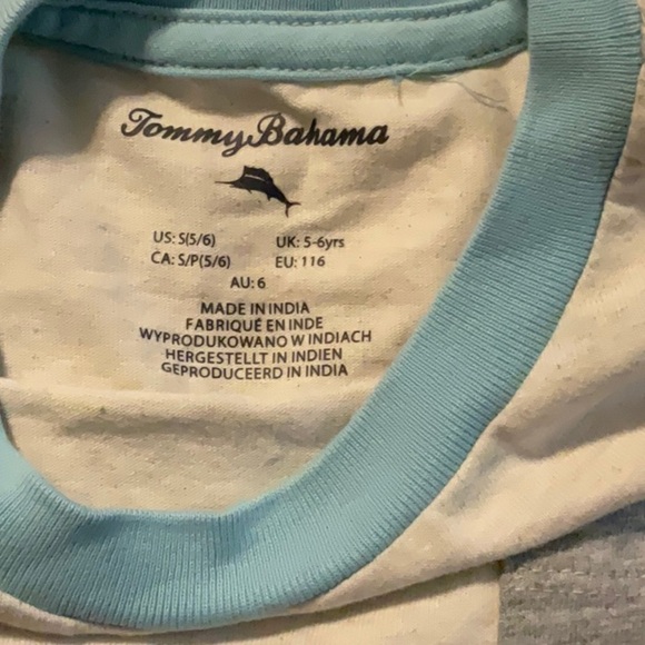 Tommy Bahama Blue and Gray Short Sleeve Tees - Picture 2 of 3